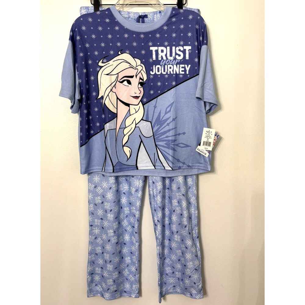 Disney Frozen II Elsa Trust Your Journey 2 Pc PJ Lounge Set Women's M NWT #16
